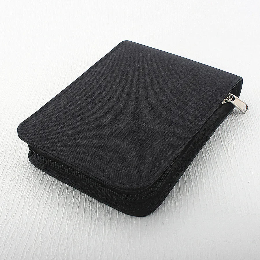 48 /24/10 Slots Zipper Pen Case Jinhao 10 Retractable Press Fountain Pen Pencil Pouch Bag Canvas Case