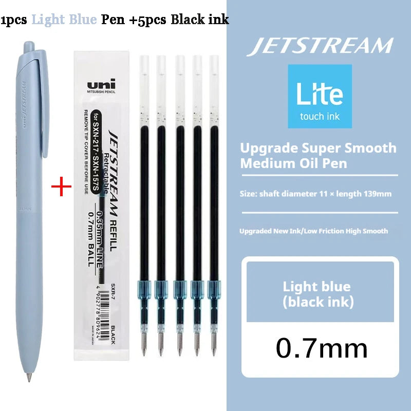 New Uni Jetstream Ballpoint Pen Lite Touch Ink Anti-slip Ultra Smooth Quiet Writing Gel Pens Limited Quality Japanese Stationery
