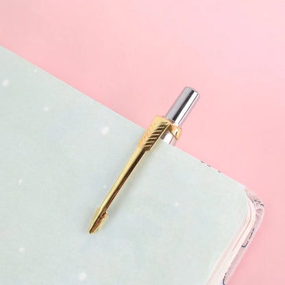 2022 new Ballpoint Pen Office Commercial Press Metal Pens gift Automatic Ball Pens For School Bolígrafo de varilla de acero