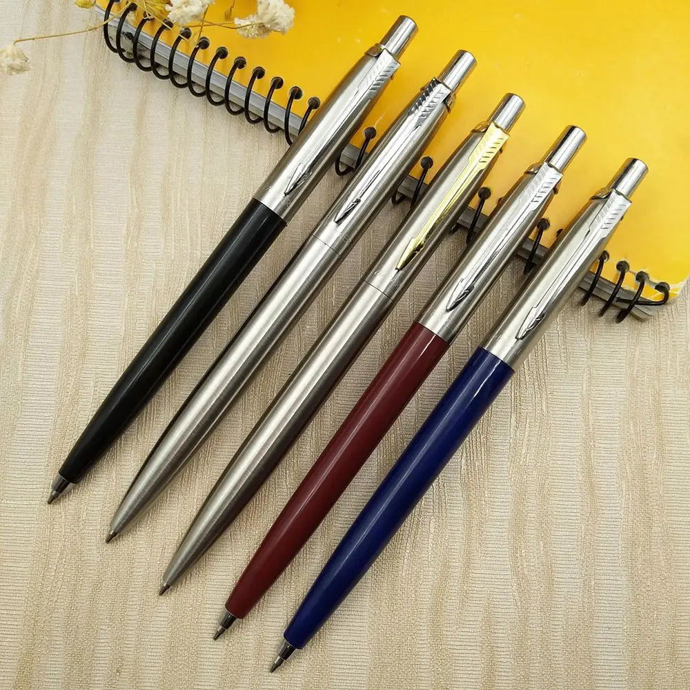 2022 new Ballpoint Pen Office Commercial Press Metal Pens gift Automatic Ball Pens For School Bolígrafo de varilla de acero