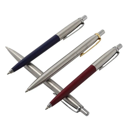2022 new Ballpoint Pen Office Commercial Press Metal Pens gift Automatic Ball Pens For School Bolígrafo de varilla de acero