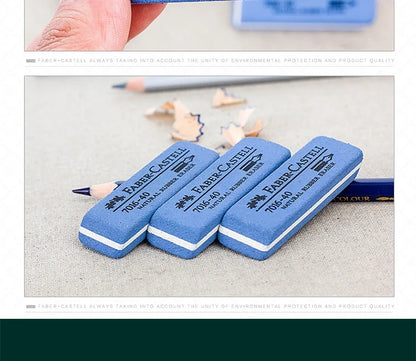 Faber Castell Natural Rubber Eraser for Gel Pen/Ballpoint Pen/Fountain Pen/Ink Pen Erasable Students Sand Rubber Stationery 7016