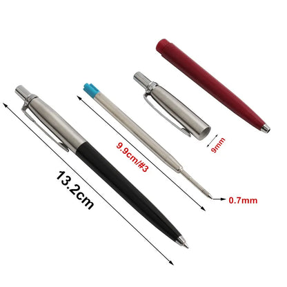 2022 new Ballpoint Pen Office Commercial Press Metal Pens gift Automatic Ball Pens For School Bolígrafo de varilla de acero