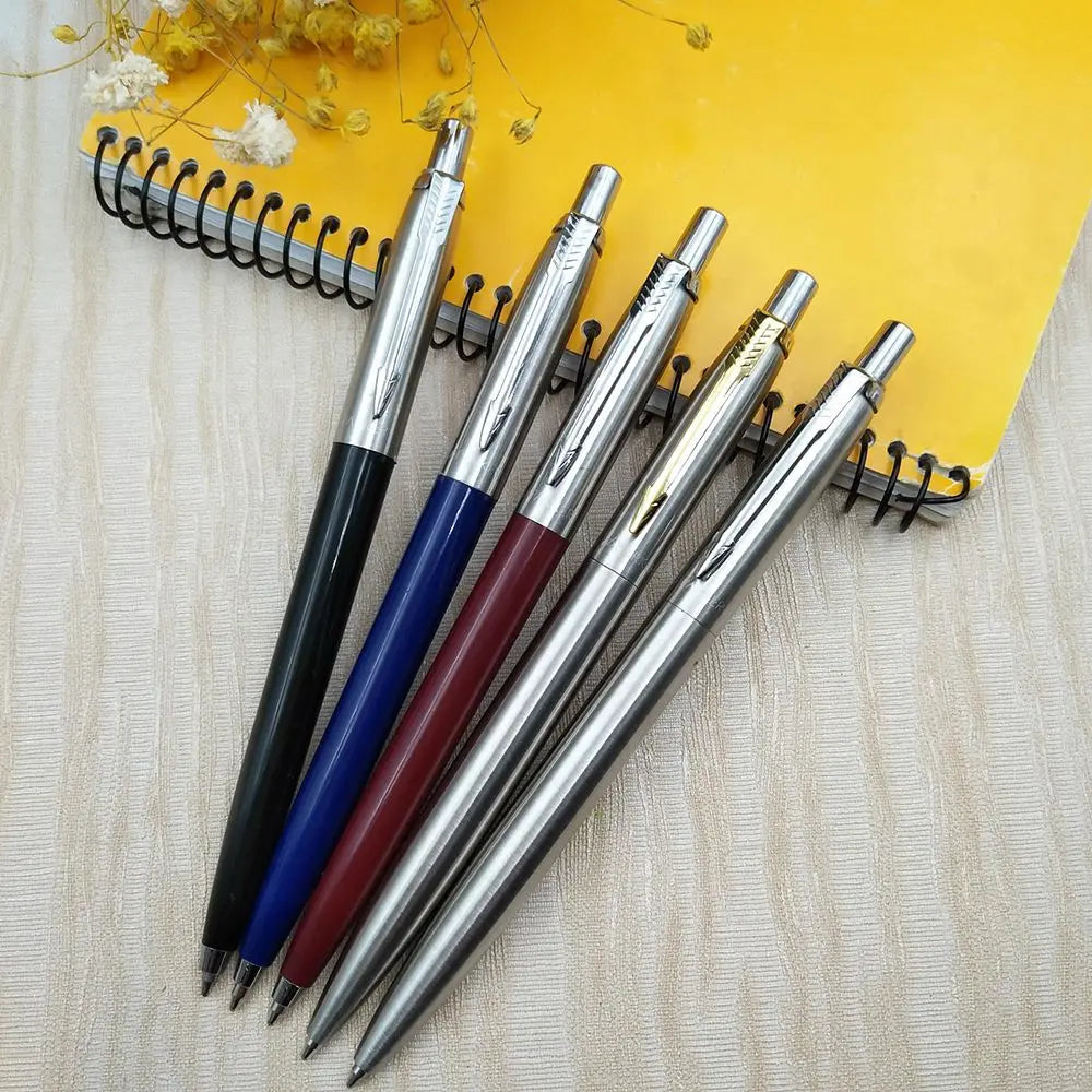 2022 new Ballpoint Pen Office Commercial Press Metal Pens gift Automatic Ball Pens For School Bolígrafo de varilla de acero