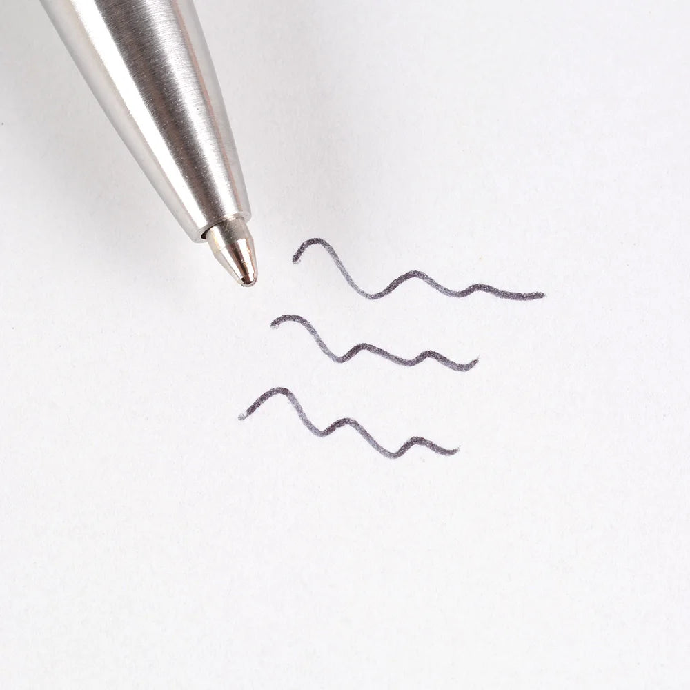 2022 new Ballpoint Pen Office Commercial Press Metal Pens gift Automatic Ball Pens For School Bolígrafo de varilla de acero