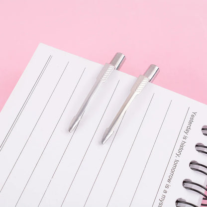 2022 new Ballpoint Pen Office Commercial Press Metal Pens gift Automatic Ball Pens For School Bolígrafo de varilla de acero