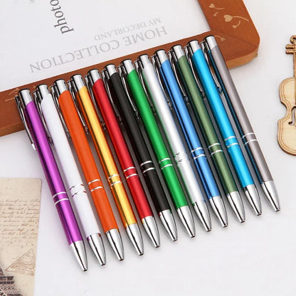 50pcs/lot Hot Sell Custom Ballpoint Pen Metal Pen Support Custom Logo Advertising Wholesale Personalized Pen Advertising Gift