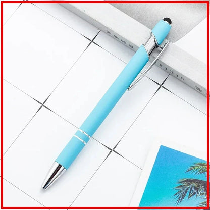 100 Pcs Light - Metal Capacitive Universal Touch Screen Stylus Ballpoint Pen Office Gifts Free Custom Logo Writing Stationery
