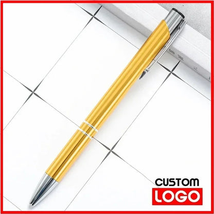 50pcs/lot Hot Sell Custom Ballpoint Pen Metal Pen Support Custom Logo Advertising Wholesale Personalized Pen Gift Engraved Name