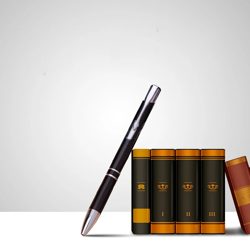 50pcs/lot Hot Sell Custom Ballpoint Pen Metal Pen Support Custom Logo Advertising Wholesale Personalized Pen Gift Engraved Name