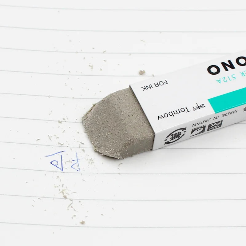 Tombow Mono Eraser for Ink Gel Ballpoint Pen Sand Eraser Kneaded Scrub Rubber Eraser Corretivo Escolar Stationery ES-510A/512A