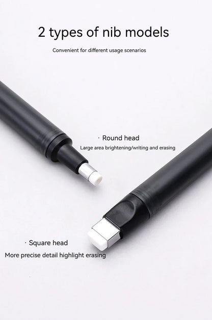 Push-Type Pencil Eraser For Manga Design Drawing Highlight Modeling Writing Painting Press Erasers Kids School Stationery Gifts