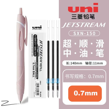New Color Japanese UNI Ballpoint Pen SXN-150 Gel Pen Student Stationery Jetstream 0.38/0.5/0.7mm Business Office Signature