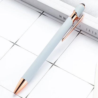 100 Pcs Light - Metal Capacitive Universal Touch Screen Stylus Ballpoint Pen Office Gifts Free Custom Logo Writing Stationery