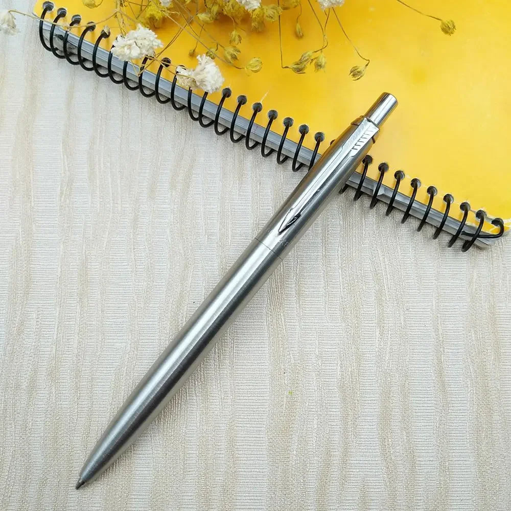 2022 new Ballpoint Pen Office Commercial Press Metal Pens gift Automatic Ball Pens For School Bolígrafo de varilla de acero