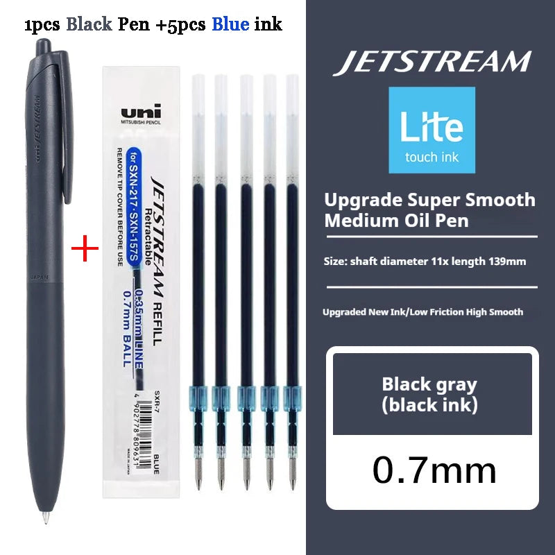 New Uni Jetstream Ballpoint Pen Lite Touch Ink Anti-slip Ultra Smooth Quiet Writing Gel Pens Limited Quality Japanese Stationery