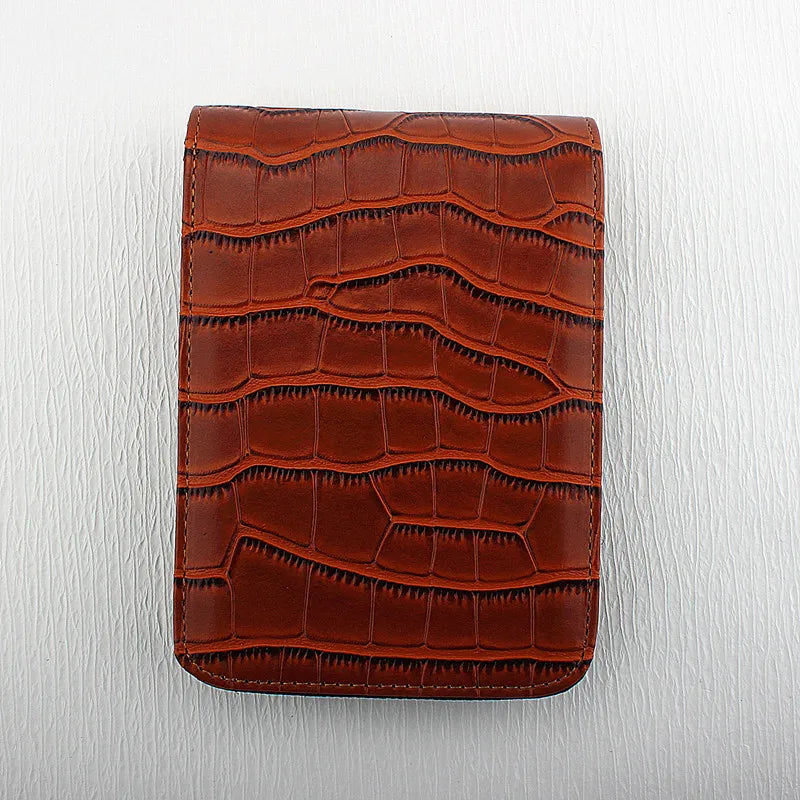 12 Slots Fountain Pen Retro Pen Pouch PU Leather Pencil Case for School Students Men Pencil Bag