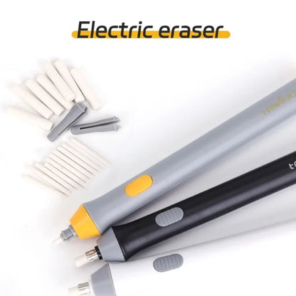 Electric Eraser Art Eraser Set With Refill Sketch Pencil Multi-function Writing Correction School Stationery