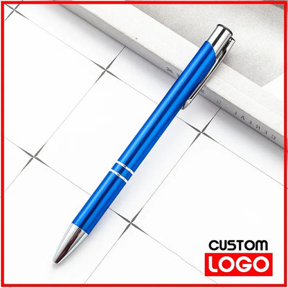 50pcs/lot Hot Sell Custom Ballpoint Pen Metal Pen Support Custom Logo Advertising Wholesale Personalized Pen Gift Engraved Name