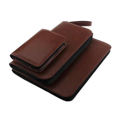 PU Leather Pen Storage Case for 10 24 36 48 Pens Waterproof Holder Organizer