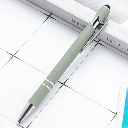 100 Pcs Light - Metal Capacitive Universal Touch Screen Stylus Ballpoint Pen Office Gifts Free Custom Logo Writing Stationery