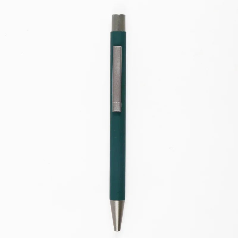 50pcs Metal Ballpoint Pen Advertising Pen Rubber Texture Custom Logo Text Engraving Laser Engraving Customizable Name Logo Pen