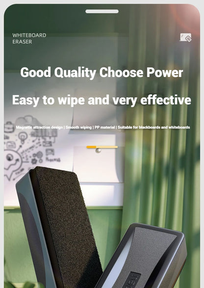 Deli whiteboard eraser magnetic absorbable plastic tape magnetic velvet cloth board eraser blackboard eraser office supplies