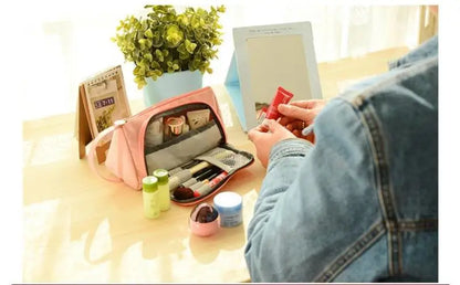 Colored Cute Pencil Case  Pencilcase School Pouch Kawaii Large Capacity Pencil Bag Pencils School Pen Box Stationery Papeleria