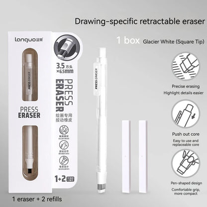 Push-Type Pencil Eraser For Manga Design Drawing Highlight Modeling Writing Painting Press Erasers Kids School Stationery Gifts