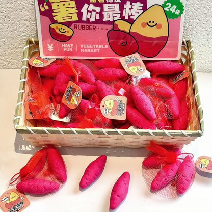 Creative Sweet Potato Eraser Simulation Food Play Vegetables Realistic Sweet Potato Eraser Learning Stationery Gift