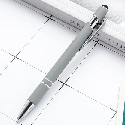 100 Pcs Light - Metal Capacitive Universal Touch Screen Stylus Ballpoint Pen Office Gifts Free Custom Logo Writing Stationery