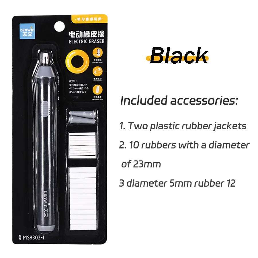 Electric Eraser Art Eraser Set With Refill Sketch Pencil Multi-function Writing Correction School Stationery