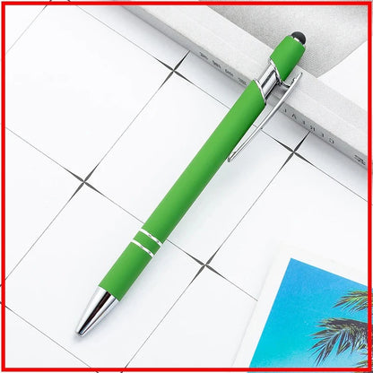 100 Pcs Light - Metal Capacitive Universal Touch Screen Stylus Ballpoint Pen Office Gifts Free Custom Logo Writing Stationery