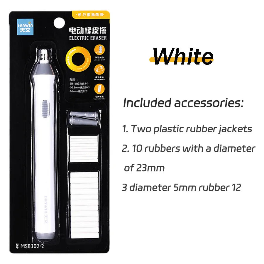 Electric Eraser Art Eraser Set With Refill Sketch Pencil Multi-function Writing Correction School Stationery