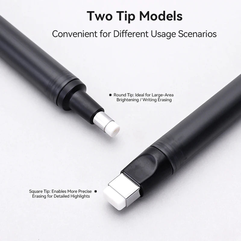 Languo Eraser Retractable Automatic Pencil Rubber High Precision Pencil Eraser Correction Highlight Rubber Tools Art Supplies