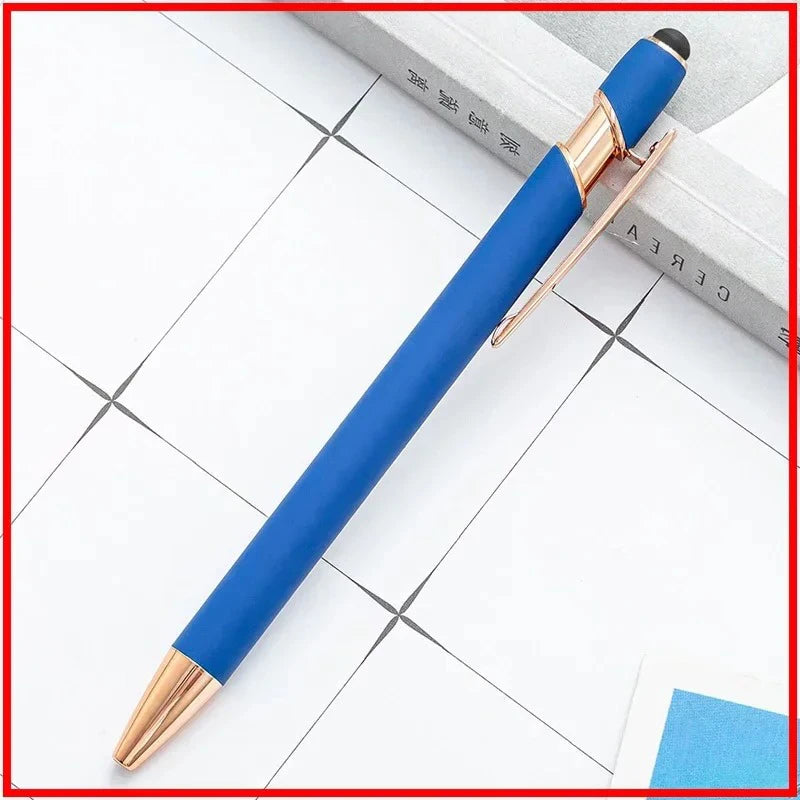 100 Pcs Light - Metal Capacitive Universal Touch Screen Stylus Ballpoint Pen Office Gifts Free Custom Logo Writing Stationery