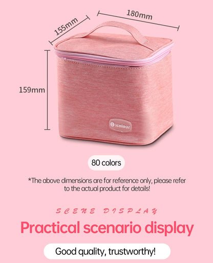 Icolour Zipper Marker Pen Case Larger Capacity Art Markers Canvas Storage Bag 36/48/60/80/168/240pcs Portable Marker Pen Holder