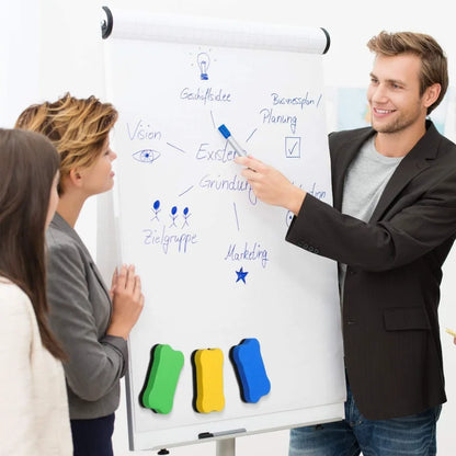 3pcs Magnetic Dry Erase Erasers White Board Erasers Drywipe Marker Cleaner School Office Supplies