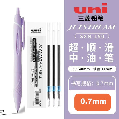 New Color Japanese UNI Ballpoint Pen SXN-150 Gel Pen Student Stationery Jetstream 0.38/0.5/0.7mm Business Office Signature