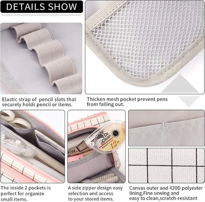 Colored Cute Pencil Case  Pencilcase School Pouch Kawaii Large Capacity Pencil Bag Pencils School Pen Box Stationery Papeleria