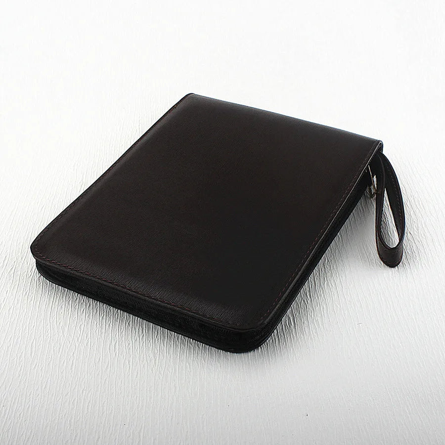 PU Leather Pen Storage Case for 10 24 36 48 Pens Waterproof Holder Organizer
