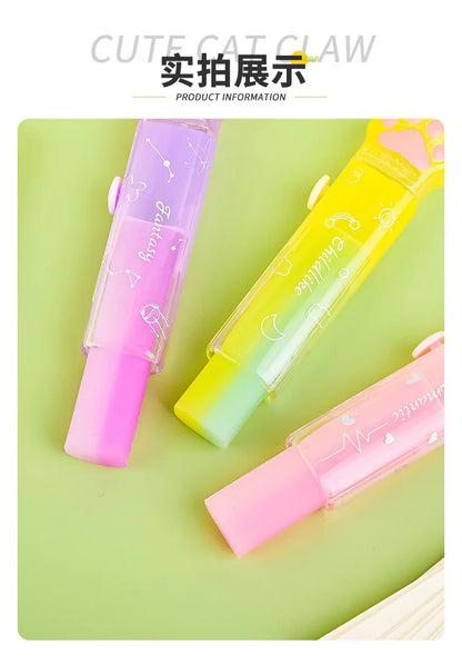 Kawaii Eraser Portable Eraser Clean Without Crumbs Cat Kawaii Stationery Kids School Supplies