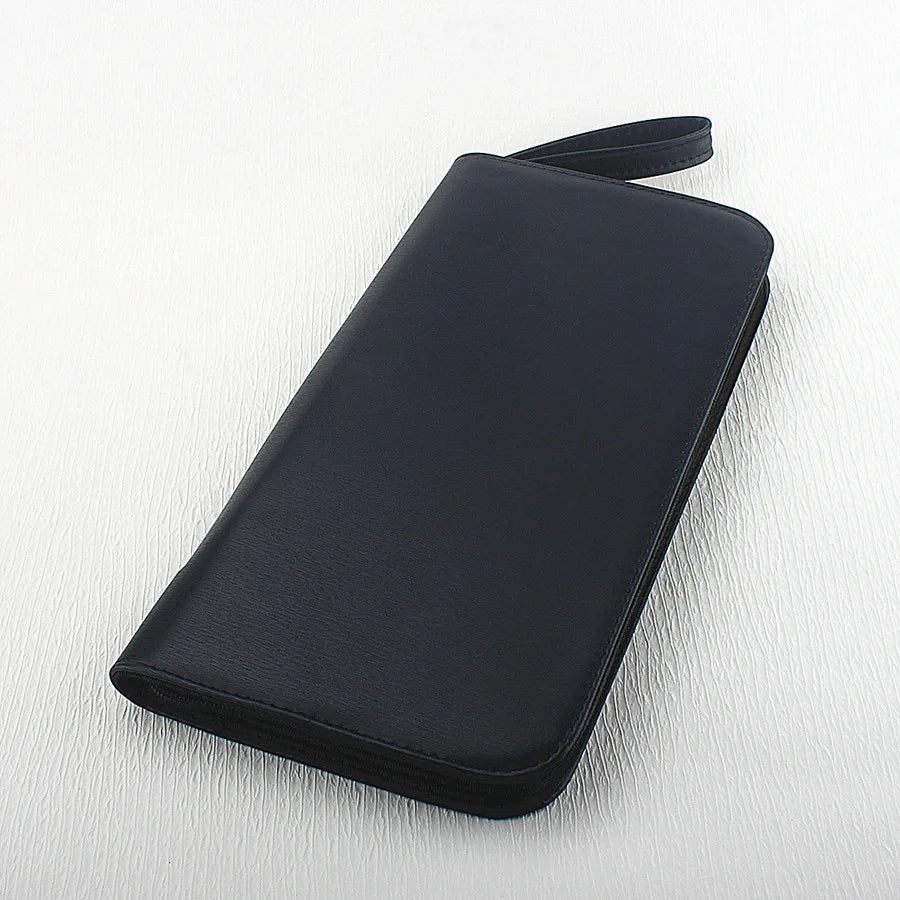 PU Leather Pen Storage Case for 10 24 36 48 Pens Waterproof Holder Organizer