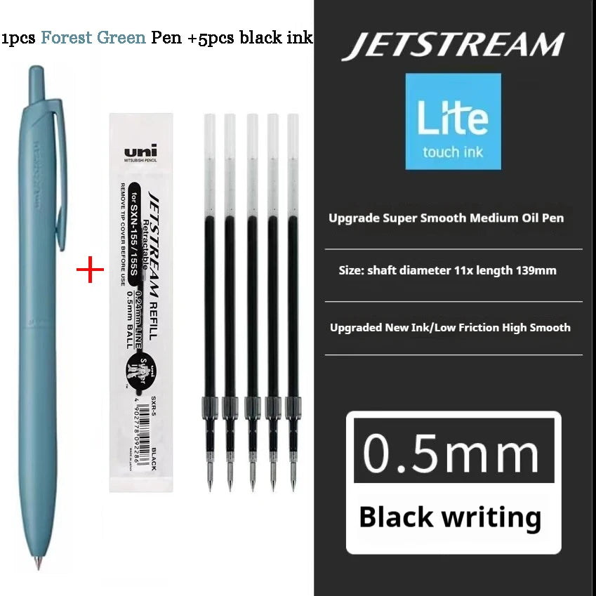 New Uni Jetstream Ballpoint Pen Lite Touch Ink Anti-slip Ultra Smooth Quiet Writing Gel Pens Limited Quality Japanese Stationery