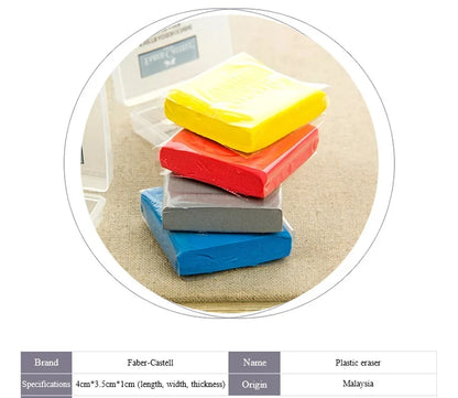 Faber-Castell Plasticity Rubber Soft Art Eraser Wipe highlight Kneaded Rubber For Art Pianting Design Sketch Eraser Stationery