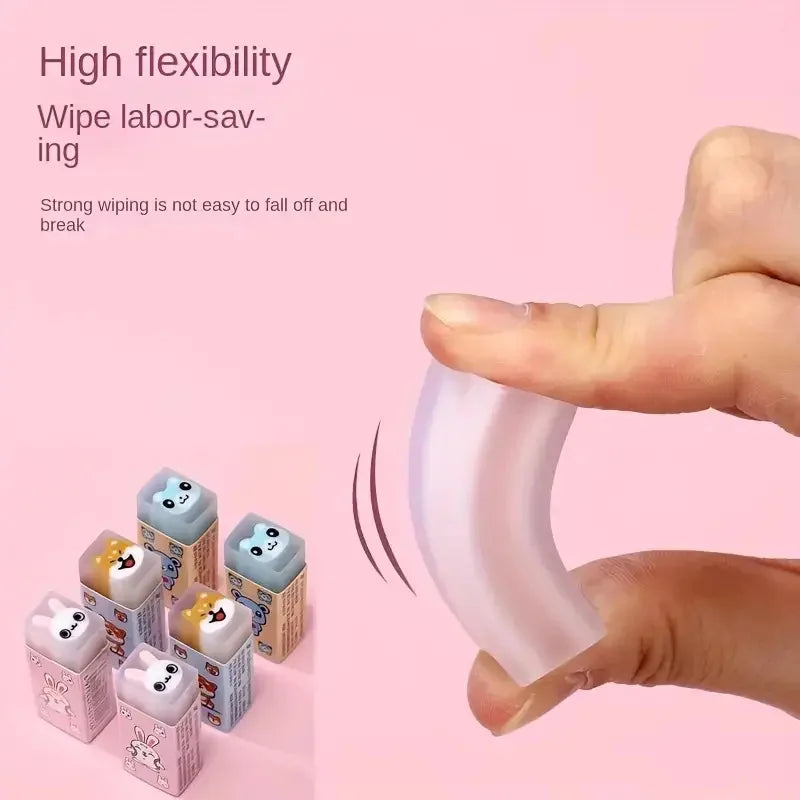 Clearance_3pcs/6pcs Cute Animal Rubber, Creative Cartoon Jelly Eraser with Sweet Smell, Nice Gift for Kids and Students_Continuo