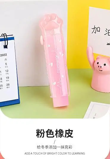 Kawaii Eraser Portable Eraser Clean Without Crumbs Cat Kawaii Stationery Kids School Supplies