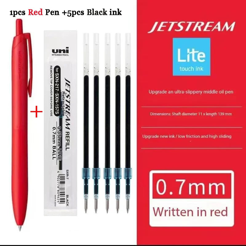 New Uni Jetstream Ballpoint Pen Lite Touch Ink Anti-slip Ultra Smooth Quiet Writing Gel Pens Limited Quality Japanese Stationery