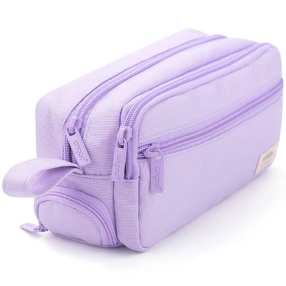 Large-Capacity Zippered Pencil Case Portable Multi-Compartment Pencil Pouch Waterproof and Durable Stationery Storage