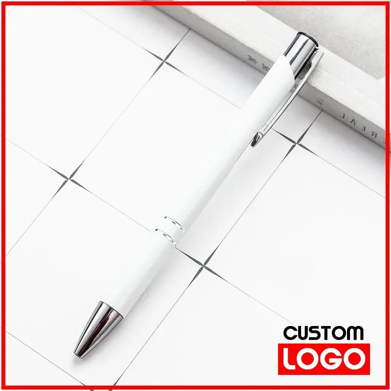 50pcs/lot Hot Sell Custom Ballpoint Pen Metal Pen Support Custom Logo Advertising Wholesale Personalized Pen Gift Engraved Name